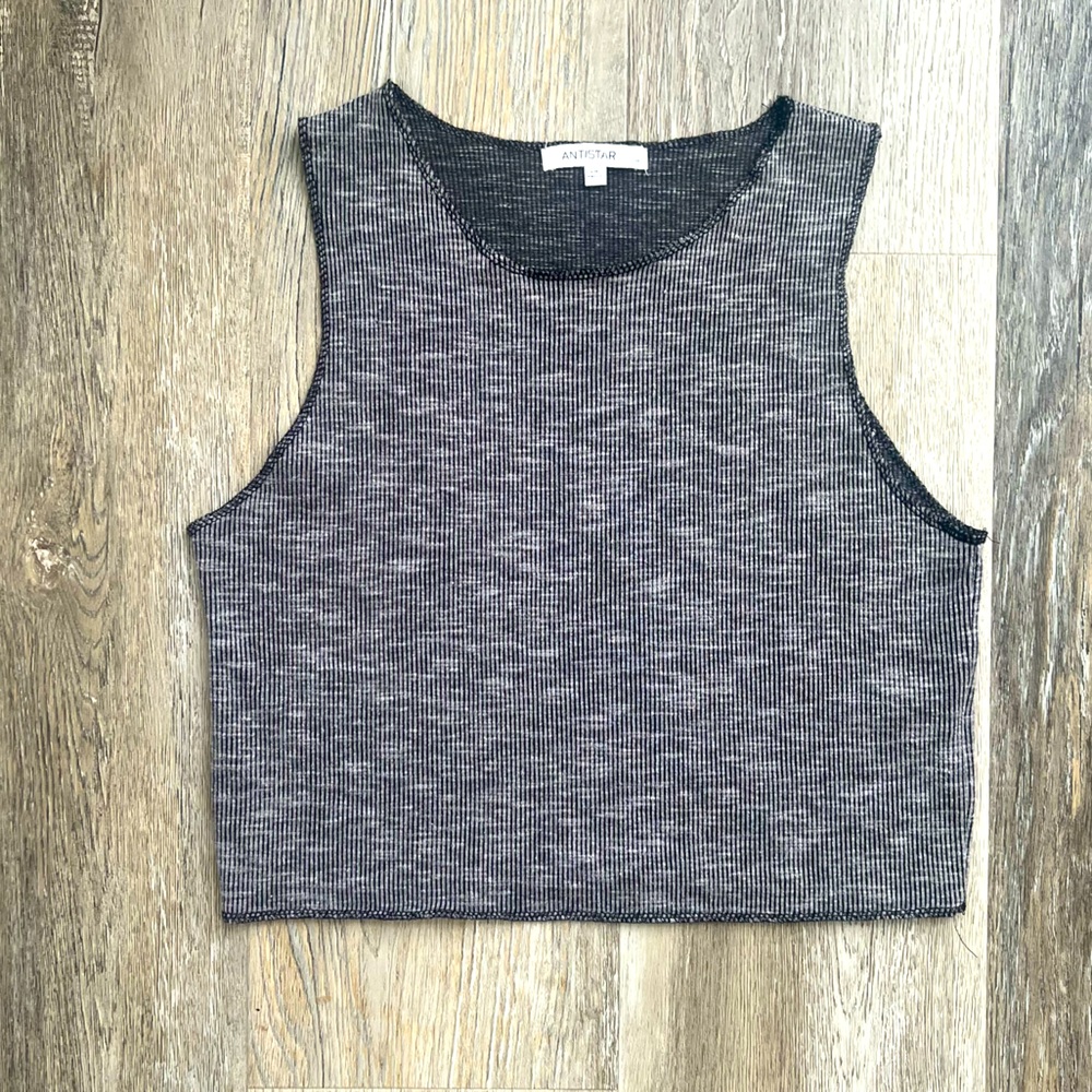Antistar ribbed cropped tank